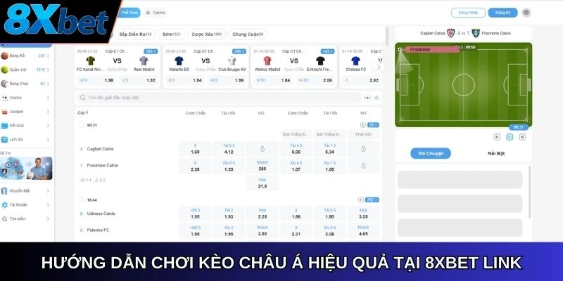 Hướng Dẫn Chơi Kèo Châu Á 8xbet Hiệu Quả Tại 8xbet Link