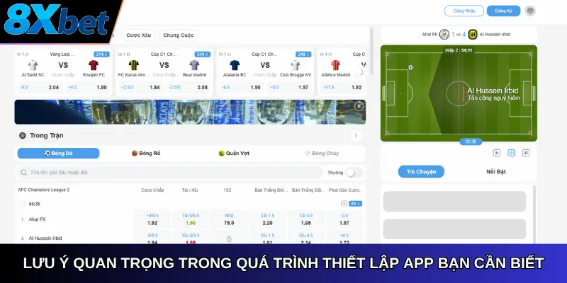 Lưu ý quan trọng trong quá trình thiết lập app bạn cần biết